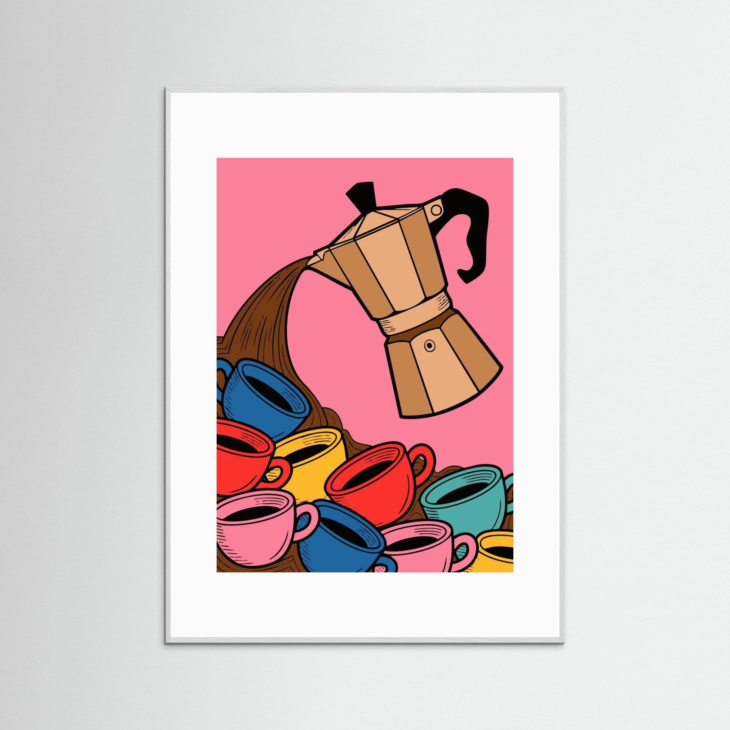 Coffee Mania by Andreas Magnusson - Fine Art Paper Print - dreamtprint.art - 14 x 21 cm / 5 x 8″ (A5)